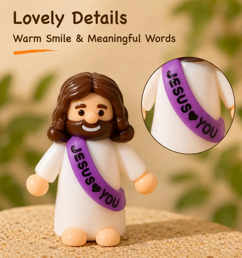 30PCS Little Jesus Figures, Mini Jesus Figurines in Bulk, Multicolor Tiny Jesus Figures, Miniature Figurines to Hide and Seek Religious Gifts for Easter Egg Stuffers (30PC)