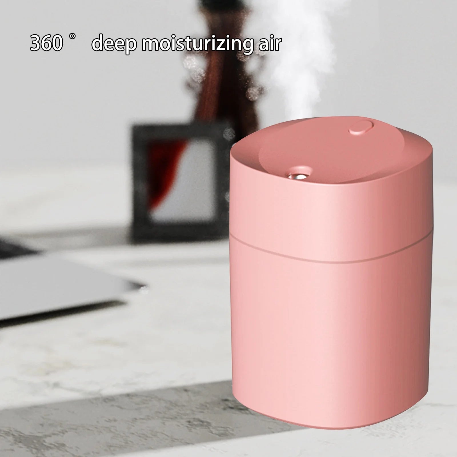 2023 Promotion on Sale, Portable Desk Humidifier, Cool Mist Humidifier, Small Humidifier for Home Bedroom Office, Plants, Colorful Night Light Function